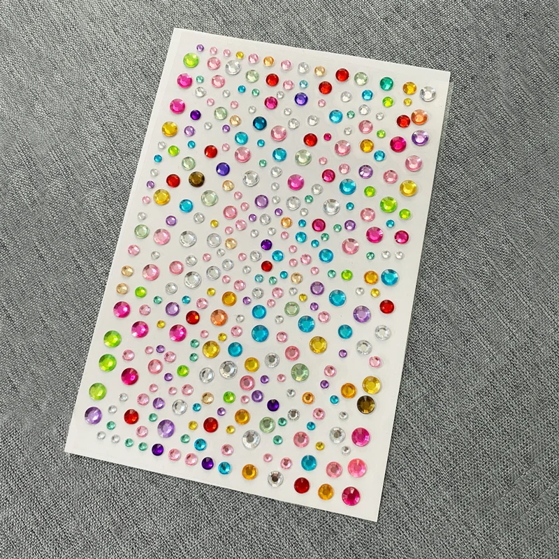 Face Jewels Tattoo Stickers Rhinestones Fake Tattoo for Women Masquerade Party Music Festival Stage Performance Face Makeup Tool 4