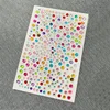 Face Jewels Tattoo Stickers Rhinestones Fake Tattoo for Women Masquerade Party Music Festival Stage Performance Face Makeup Tool 4