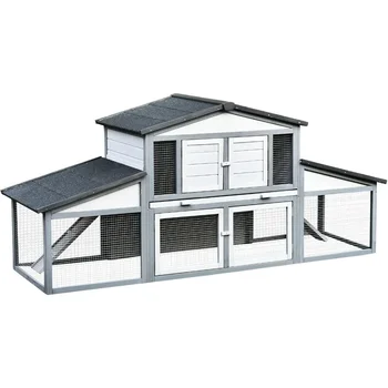 89" Outdoor Rabbit Hutch 1