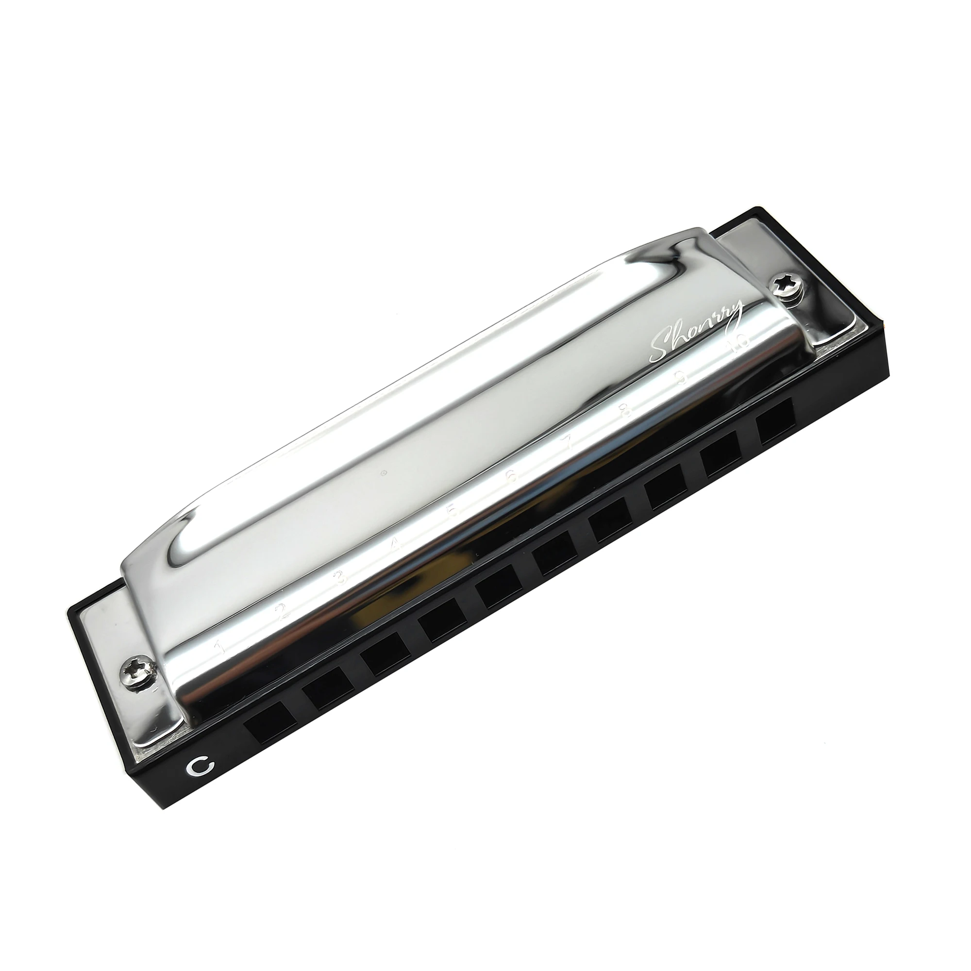 T009 Upgraded Blues Harmonica C Key, 10 Holes 20 Tones Blues Harp Mouth Organ Diatonic Harmonica for Adult, Students, Beginners