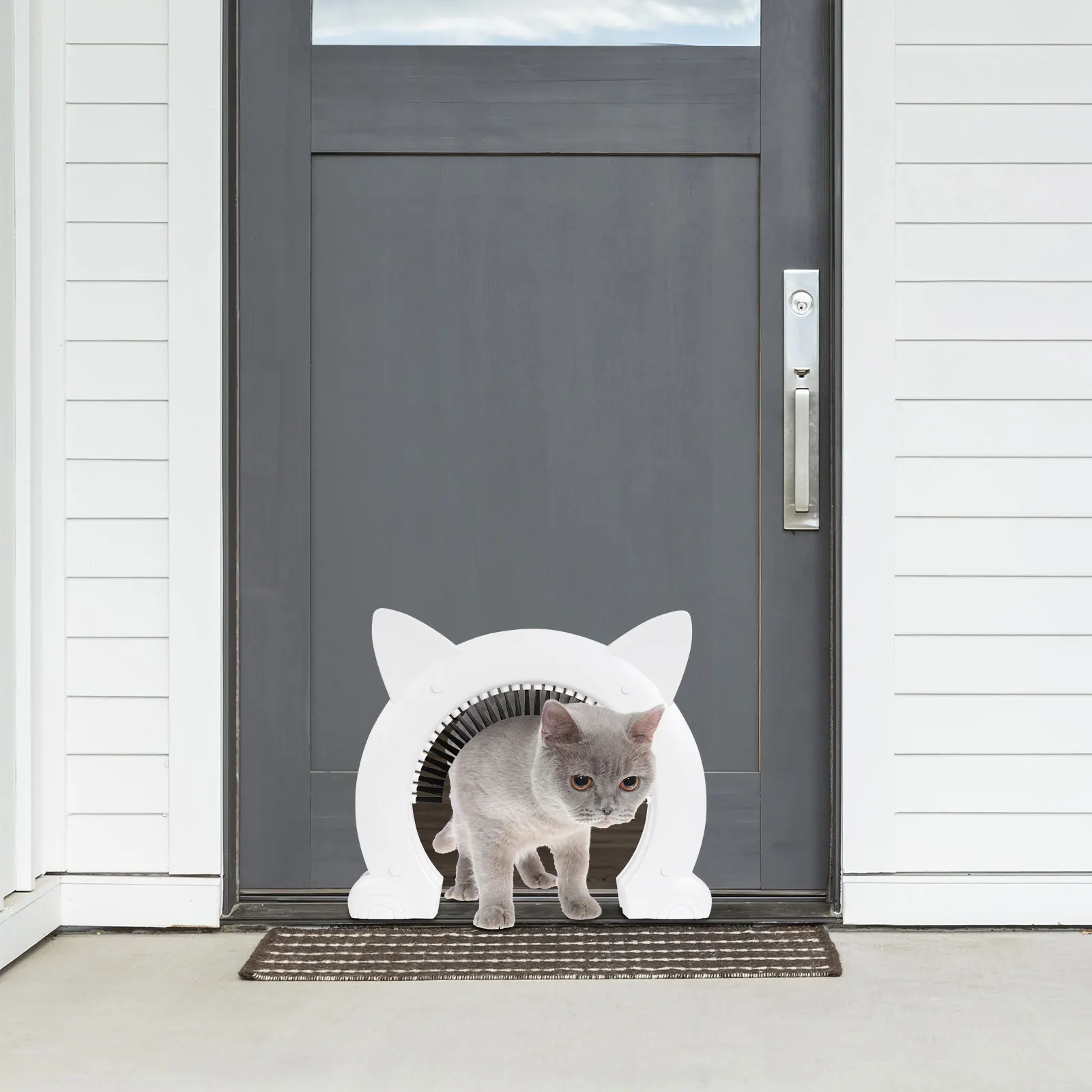 XL Indoor Cat Door Pet Cat Dog Door Hole Access Direction Controllable Toy Within 10kg