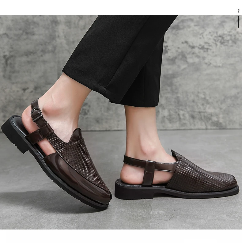 Sommer Männer Schuhe Atmungsaktive Original Neue Fahren männer Sandalen Männer Sozialen Schuhe Mode-Business Sandalen Hausschuhe Garten Schuhe – Detail 14