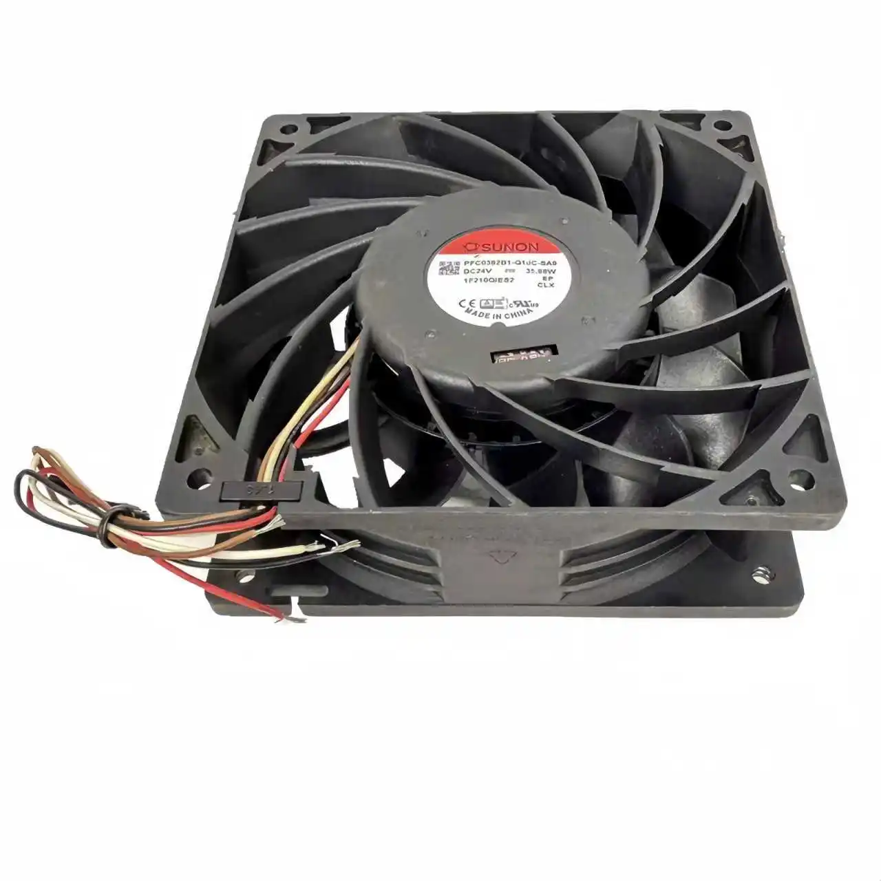 SUNON PFC0382B1-Q10C-SA9 120x120x38mm DC 24V 35.88W 산업용 냉각팬, 높은 풍량, 듀얼 볼 베어링 고속