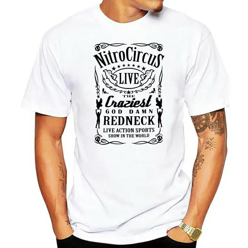 

Новинка 2019, сумасшедшая Мужская футболка с этикеткой Red Neck от Nitro.