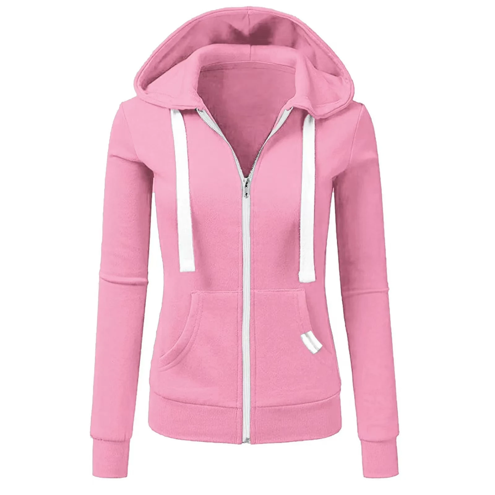Baby Solid Color Long Sleeves Korean Style Cotton Hoodies