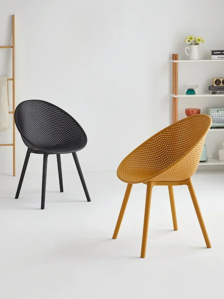

Nordic Dining Chair Home Modern Simple Plastic Thickened Desk Restaurant Outdoor Milk Tea Shop Conference Chair
