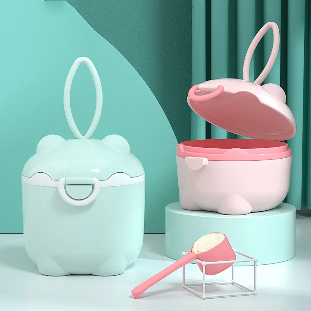 Milk Powder Box Baby Milk Powder Portable Cute Pig Food Storage Box Essential Cereal Infant Toddle Snacks Container NO BPA