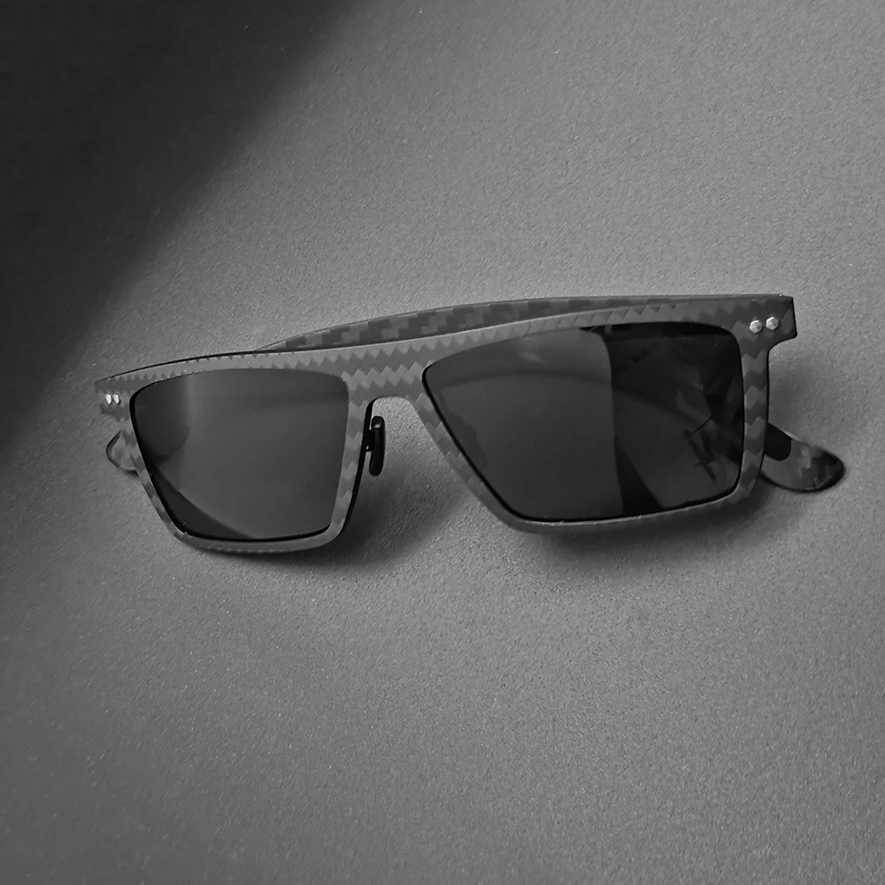Matt Carbon Fiber Sunglasses UV400 Polarized Outdoor Bright Full Carbon