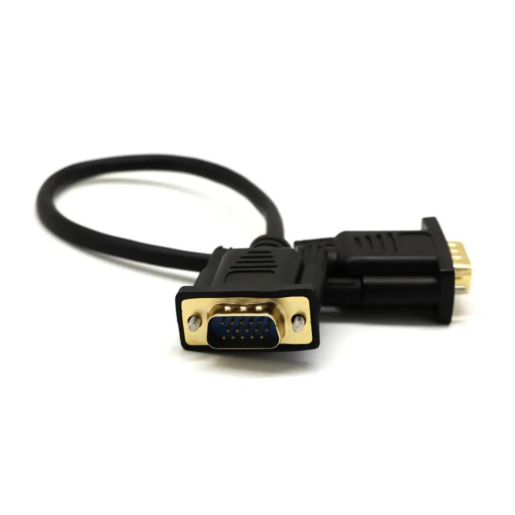 VGA HD15 Male To Male Cable Monitor M/F Extension Adapter Cord 0.3 m VGA Extension Cable vga cable adapter vga cable