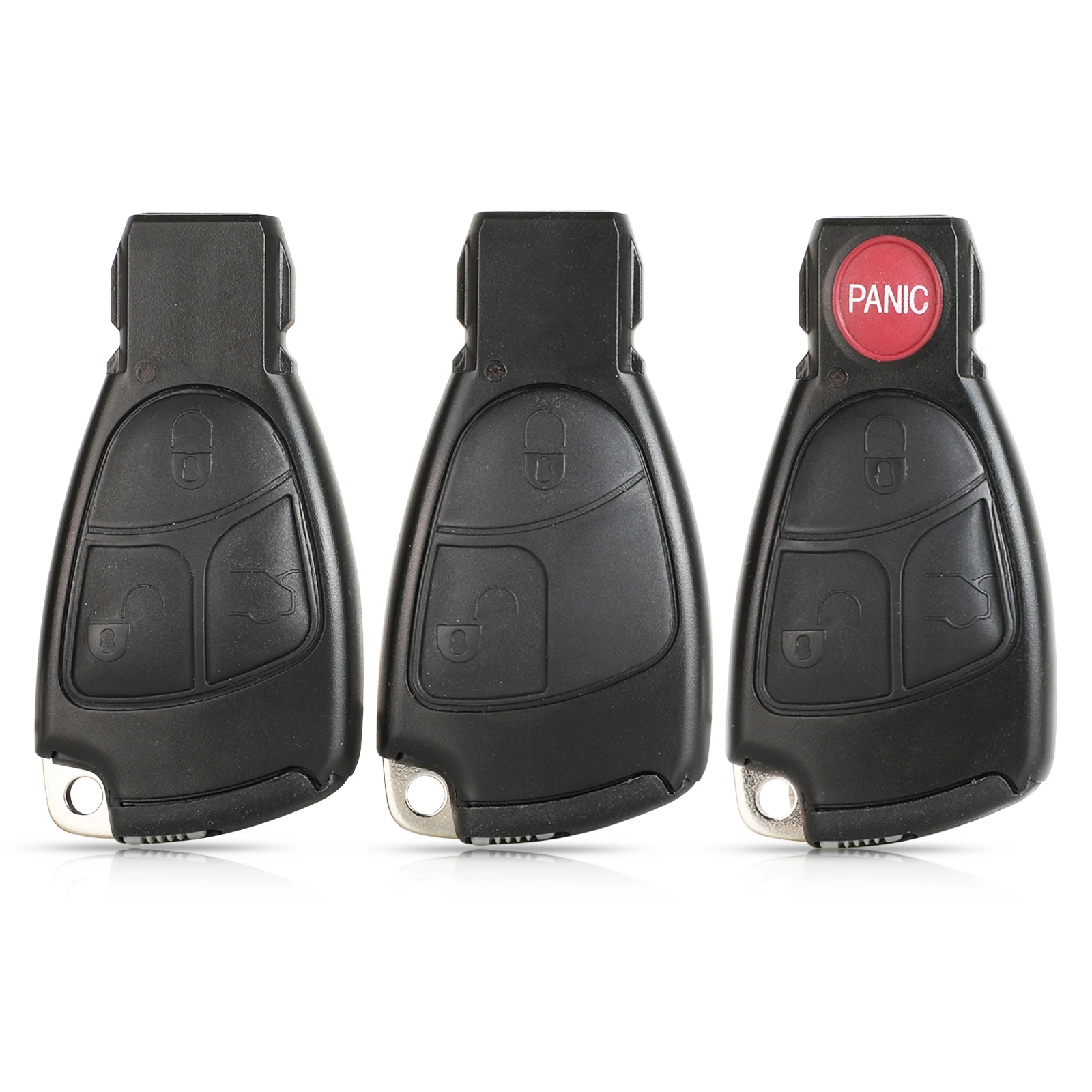 Jingyuqin 2/3/4 Pulsanti Smart Key Case Shell Fob Cover Per Mercedes-Benz B C E Ml S Clk Cl Vito 639 Smart Key Sostituzioni