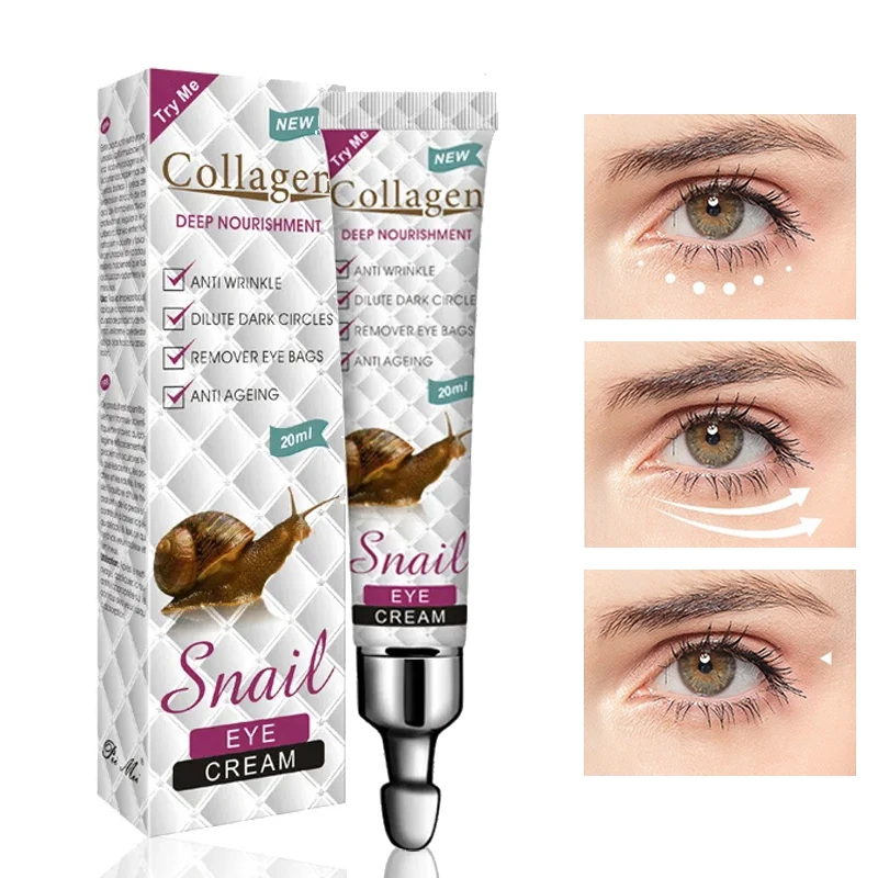 

Snail Collagen Eye Cream Anti-wrinkle Moisturizing Anti Dark Circles Remove Eye Bags skincare Eyes Creams Skin Care for Eyes