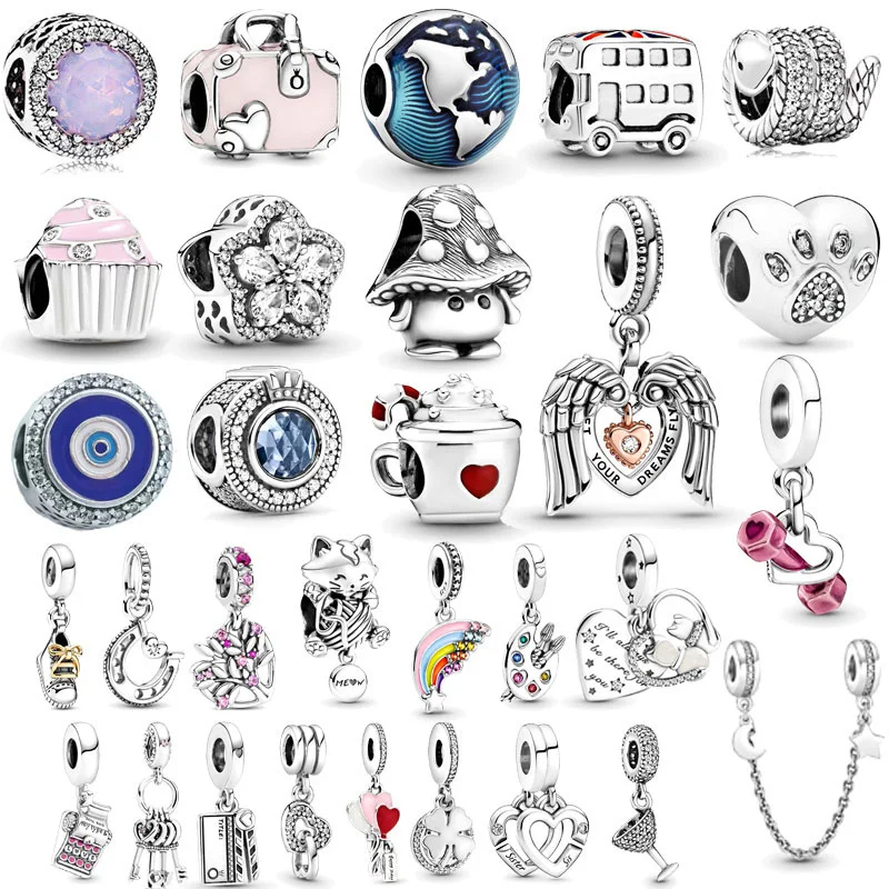 Badminton Express925 Sterling Silver Rainbow Charm For Pandora