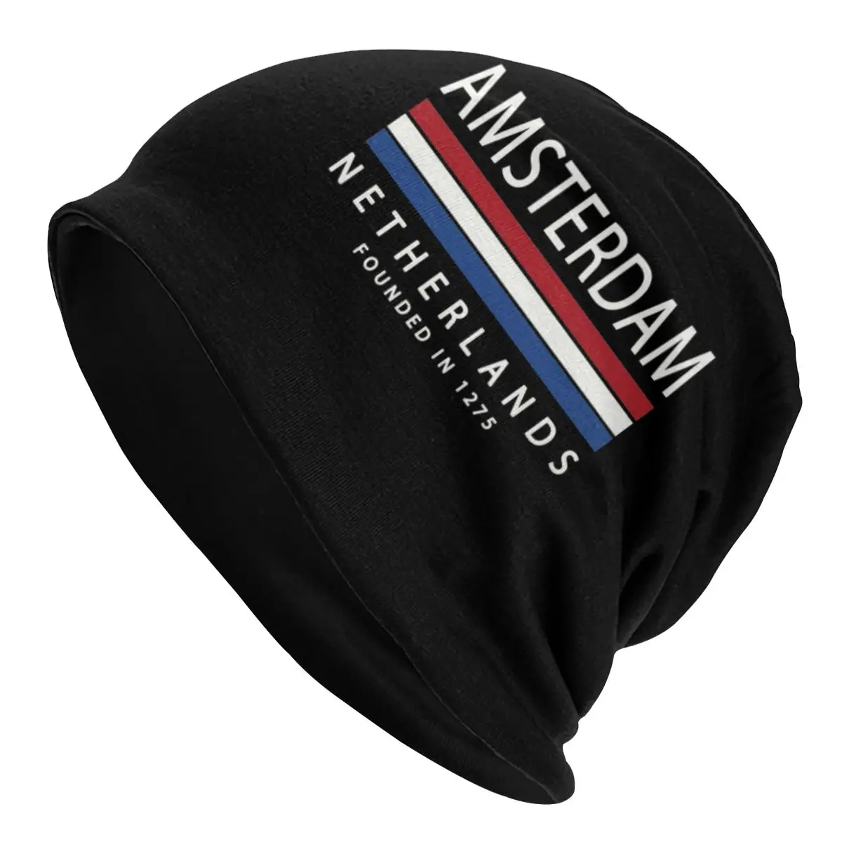 

Unisex Bonnet Winter Warm Knit Hat Dutch Flag Fashion Skullies Beanies Caps Adult Amsterdam History Beanie Hats Outdoor Ski Cap