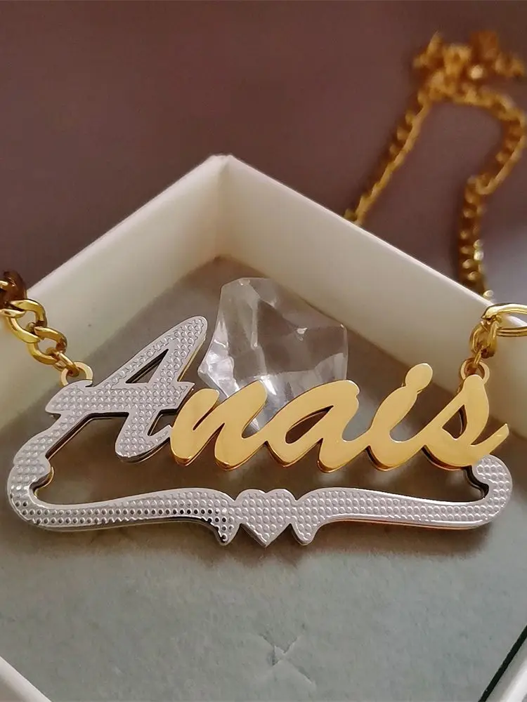 Customized 3d Nameplate Necklace 