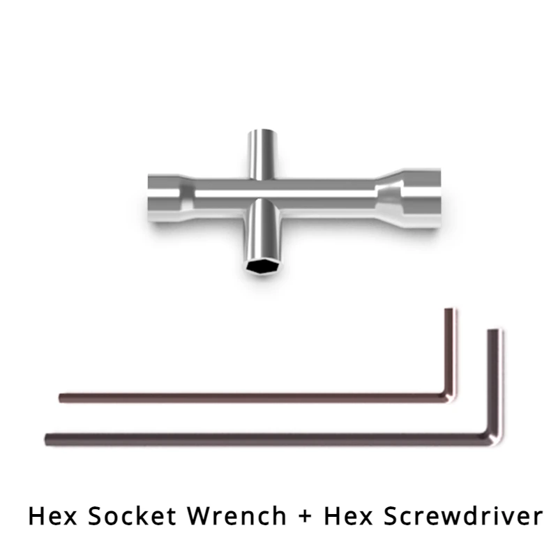 

AM-X12 AM-D12 RC Car Spare Parts Hex Socket Wrench (special for Wheel Removal) + Hex Socket Screw Batch 1.5 / 2.0mm