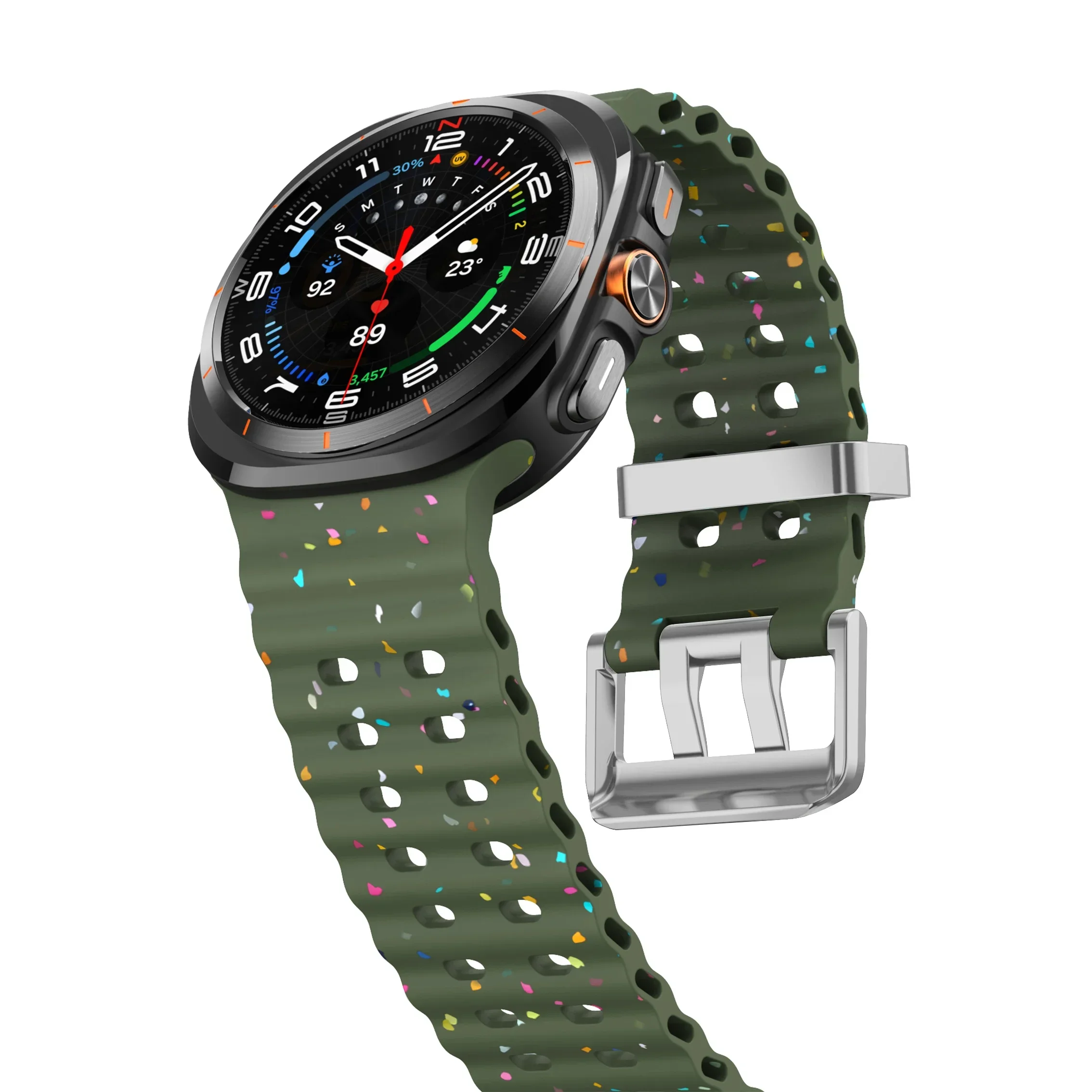 Luminous Silicone Strap Bracelet for Smartwatches - Universal Fit for Men and Women