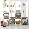 Laundry Bags Hamper Bag with Handles,Portable &Collapsible Dirty Clothes Mesh Basket Foldable for Washing Storage,  Room 3