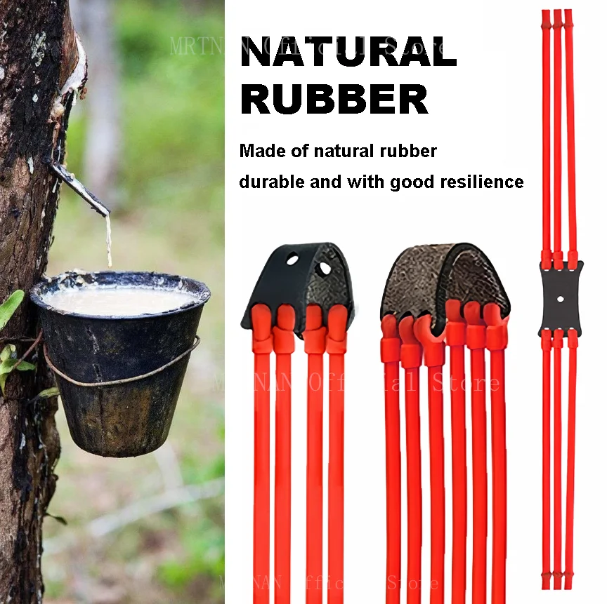 Slingshot Rubber Band Latex Slingshot Tube 1/3/6Pcs 3-Strand High Elastic Slingshot Rubber Band 1745 Latex