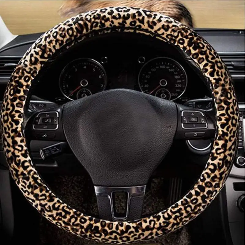 

Steering Wheel Cover Set Waterproof Durable And Breathable Very Cool And Stylish Car Wheel Protector With Keychain Grip Cover