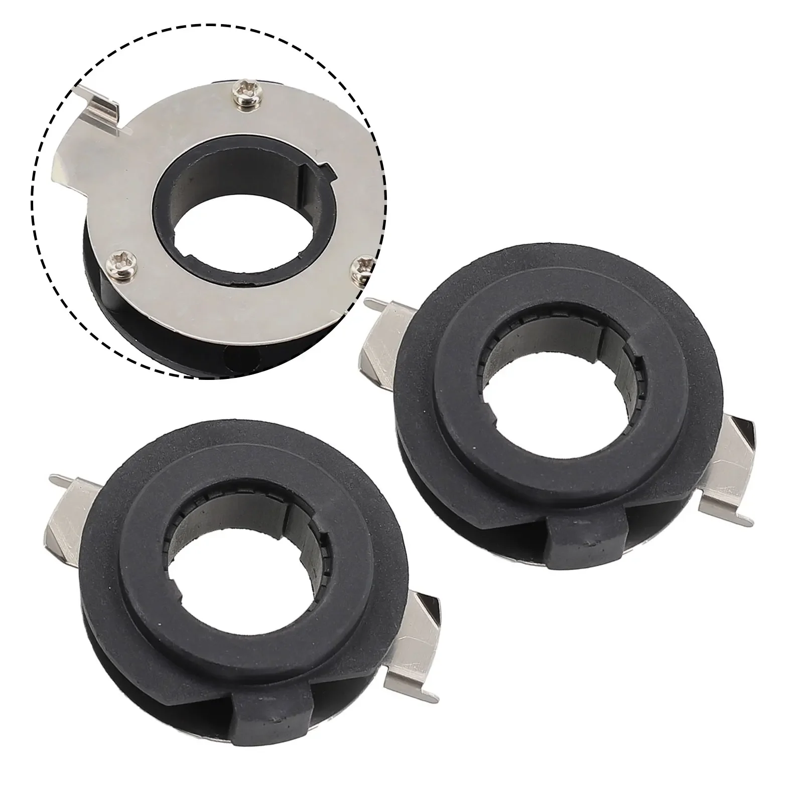 Headlight Holder 2pcs Auto H7 LED Adapter Base Socket Retainer For BMW Mercedes Head Lamp