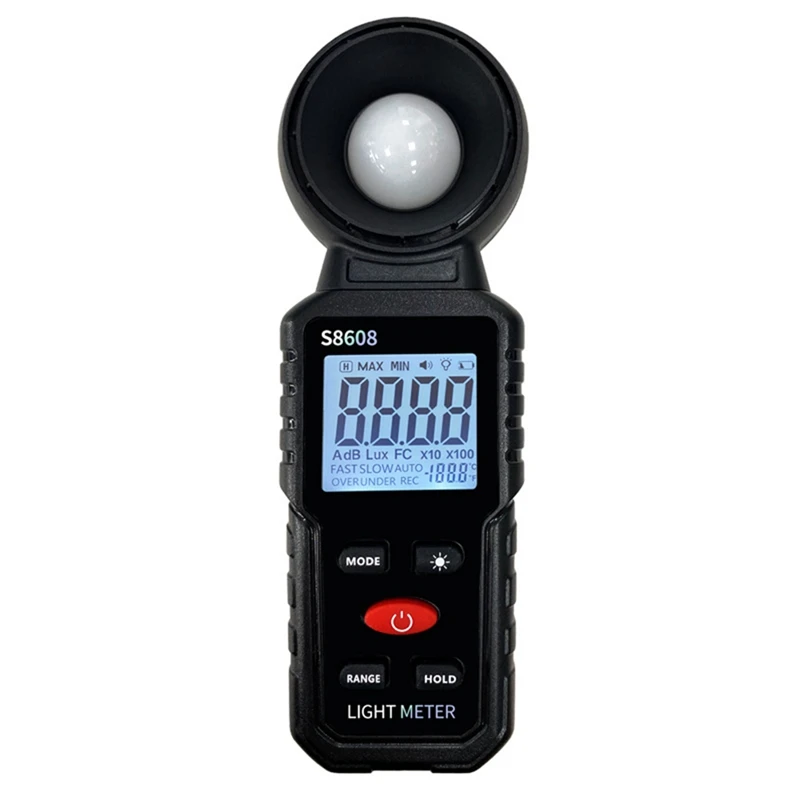 

Измеритель Luxmeter интенсивности света, инструмент для измерения яркости, простой в использовании, 200,000люкс