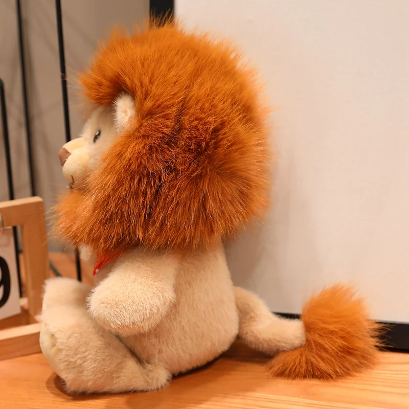 35/50/60CM Super Soft Cute Lion Plush Toy Fluffy Stuffed Animal for Hugging Pillow Cartoon Birthday Gifts Home Decor