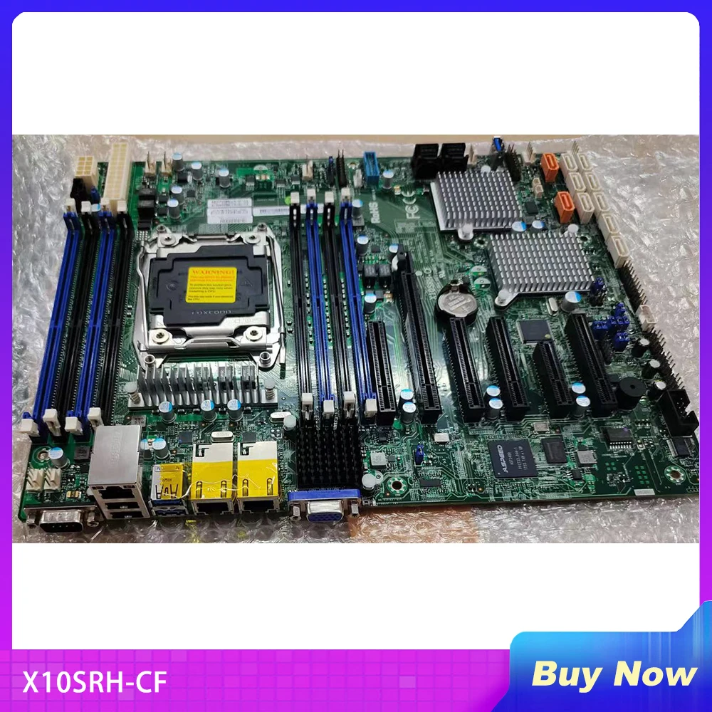 

X10SRH-CF For Supermicro Server Motherboard E5-1600/2600 V3/V4 Family Processor ECC i350-AM2 Dual Port GbE LAN LGA2011 DDR4