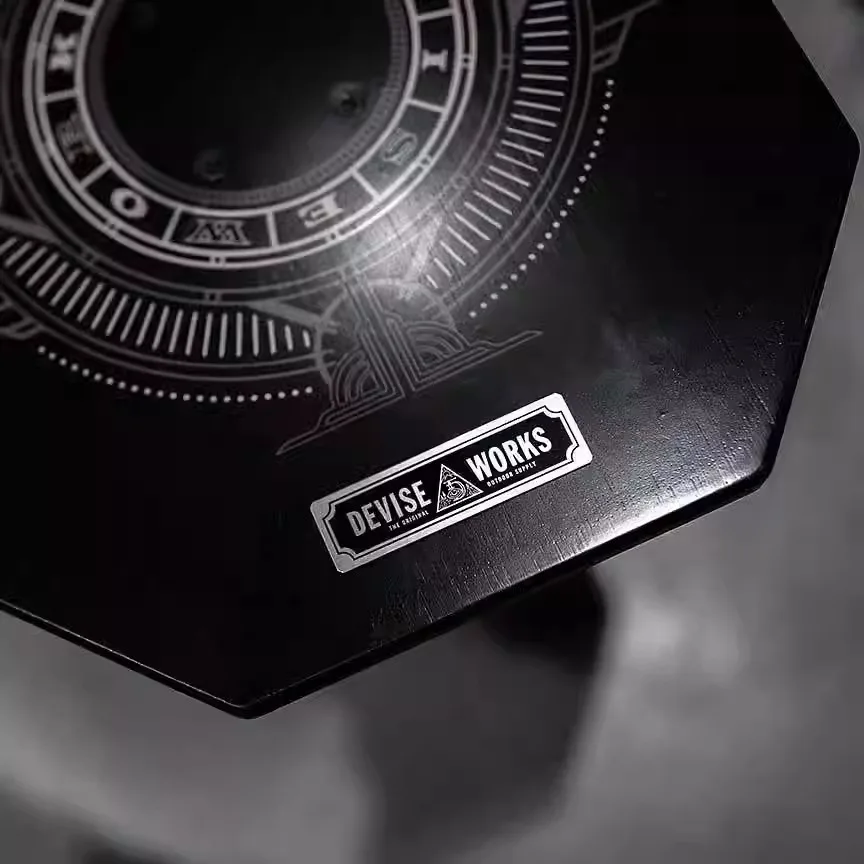 

DS military style aluminum label outdoor camping product metal sticker nameplate trendy retro tough style