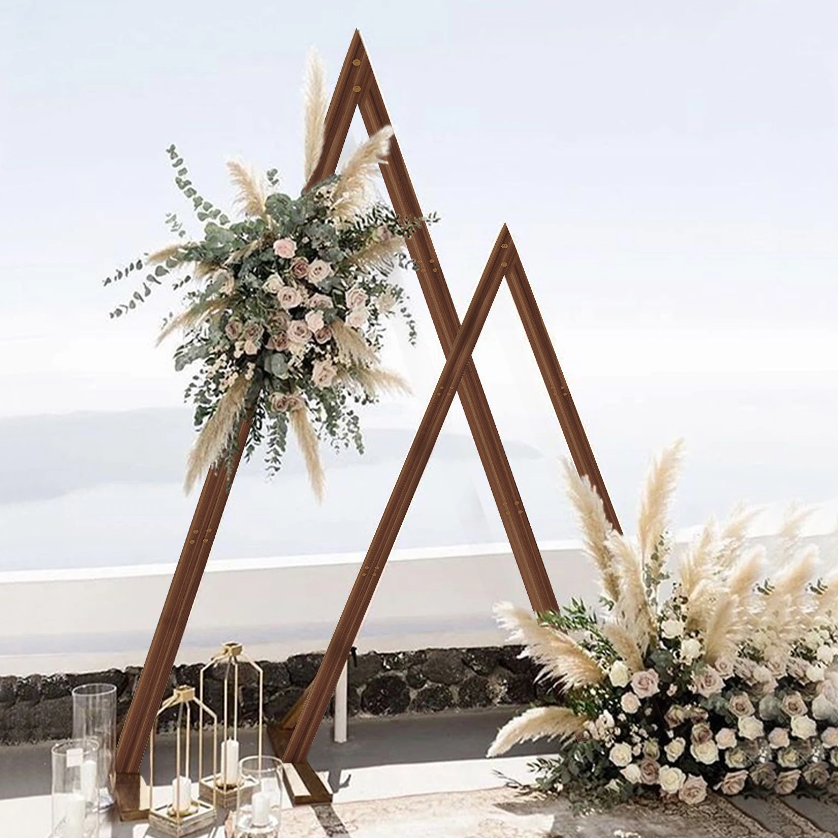 Wooden Wedding Arch Stand 2 Pack for Outdoor Garden Plants Party Venue wedding arch stand