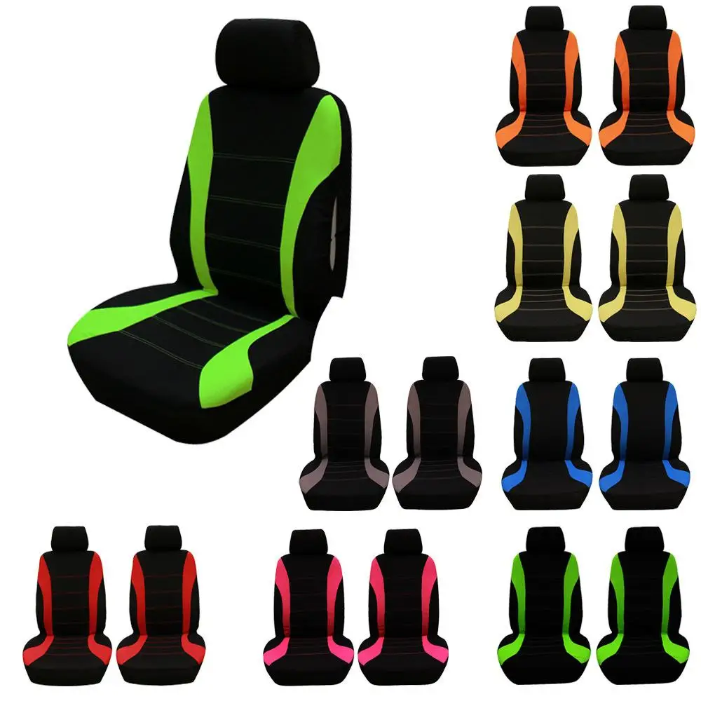 Amfrpar 4 Piezas Funda Reposacabezas Coche Universal A Prueba De Polvo Lavable Fundas Protectora Negra Accesorios Interior Para Coches Furgonetas Camiones