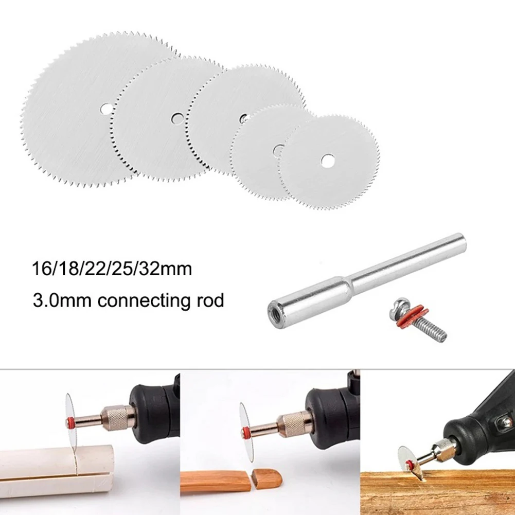 6 Pcs Mini lame per seghe circolari disco da taglio per molatura elettrica utensile rotante per Dremel Metal Cutter utensili elettrici dischi da taglio per legno