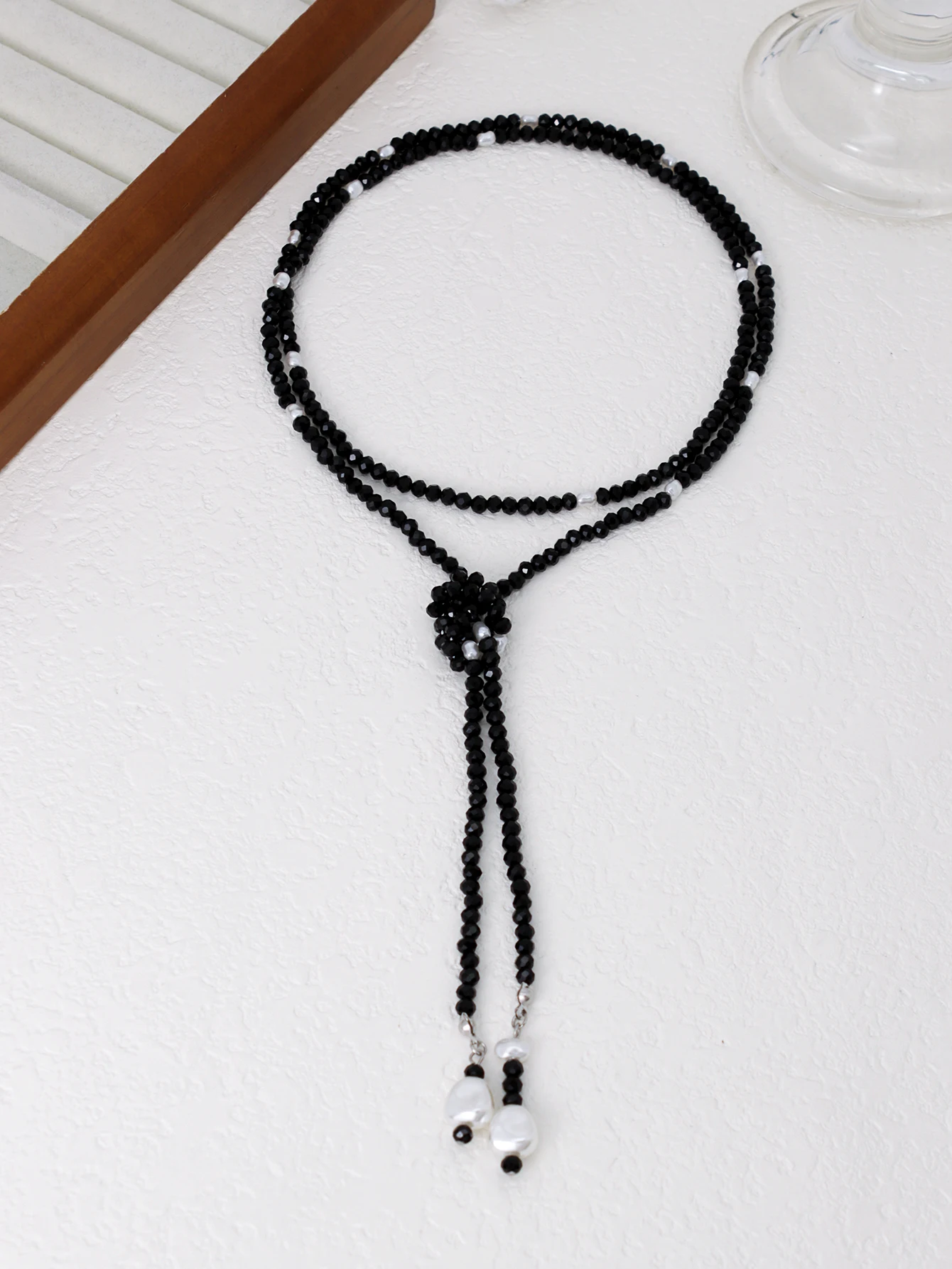 Bohemian Handmade Crystal Long Necklace Women