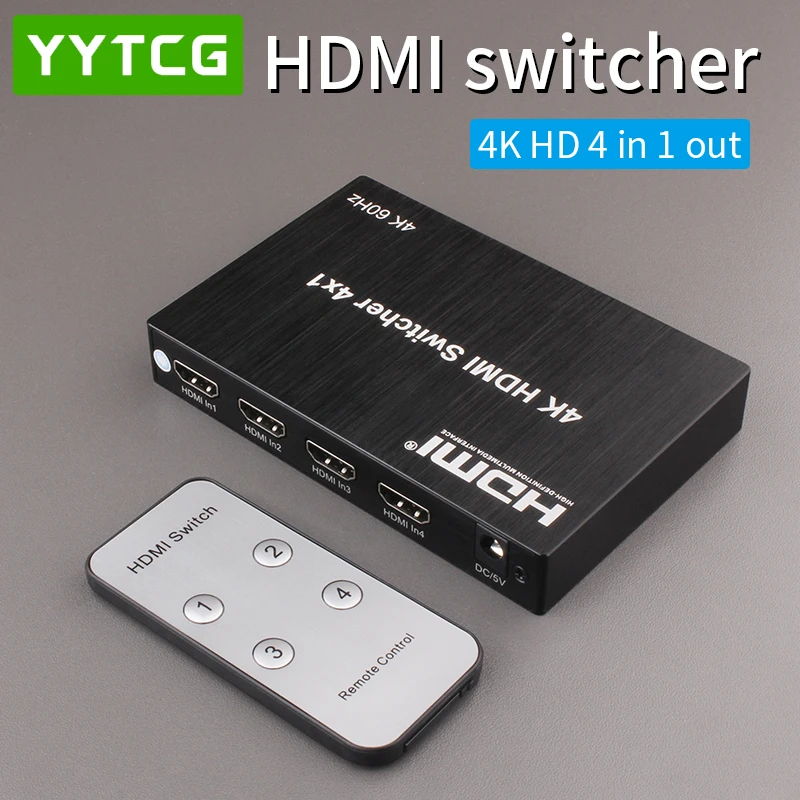HDMI 호환 케이블 분배기, 4 in 1 출력 앰프 어댑터, 풀 HD 1080P 비디오 HDMI 스위치 스위처, PS4 노트북 ...