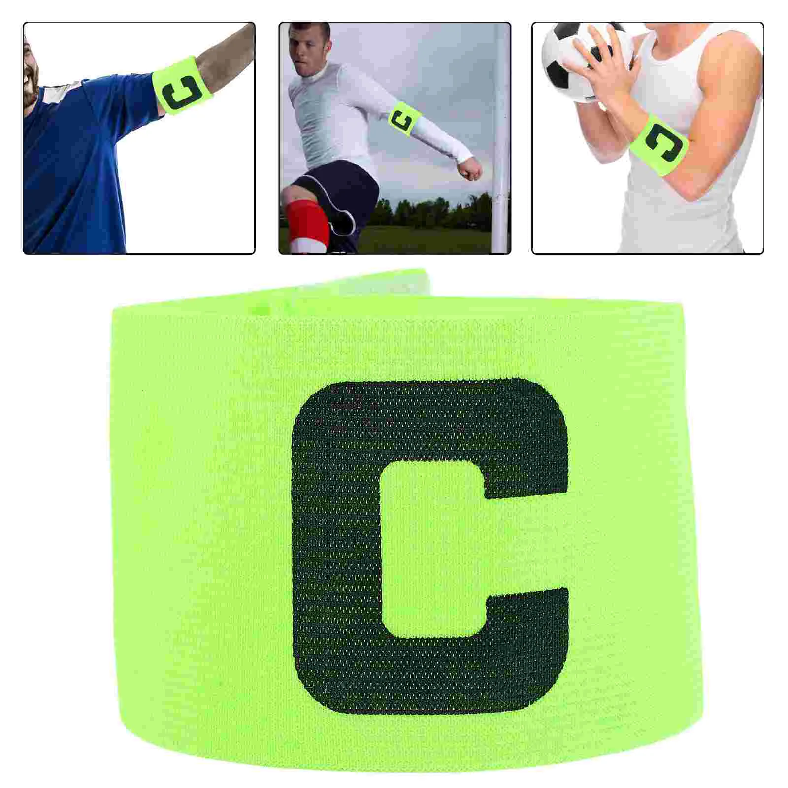 Football Captain Armband Bands for Soccer Team Leaders Sign Accessories Wear-resistant Armbands Colored Nylon Sports