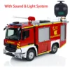 RC Fire Truck 1/14 4x2 3-speed Transmission Remote Control Fire Fighting Vehicle Light Sound Painted Assembled Car TH24162 1
