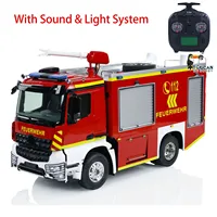 RC Fire Truck 1/14 4x2 3-speed Transmission Remote Control Fire Fighting Vehicle Light Sound Painted Assembled Car TH24162 1