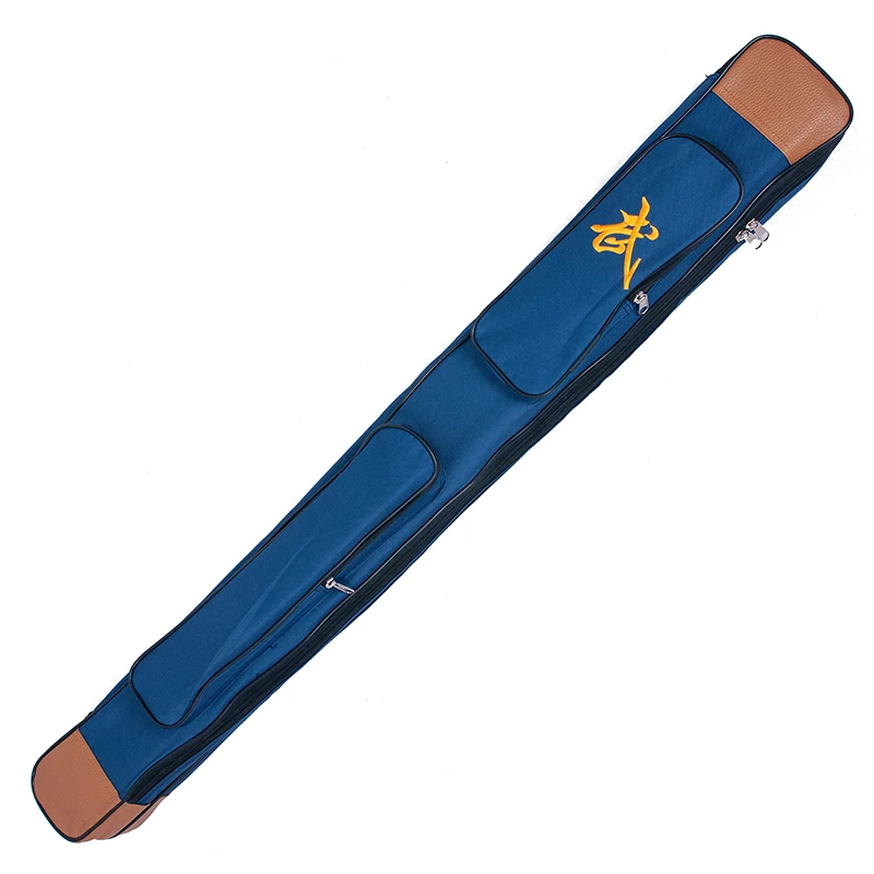 Two Layer Tai Chi Sword Bags 110cm Oxford Fabric Wushu Carry Case Weapon Bag Kendo Bag Embroidery Chinese Characters