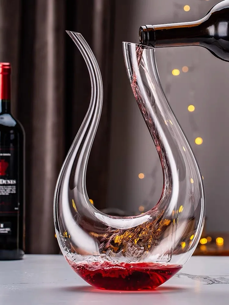 1500ML Wine Decanters Carafe Set Luxury Handmade Crystal Red Wine Brandy  Champagne Glasses Decanter Bottle Jug Pourer Aerator