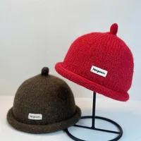 2025 Women's Winter Beanies Turned-up Brim Knitted Woolly Hat Keep Head Warm Knitted Cap Minimalist Style Fashion Accessories - Image 4