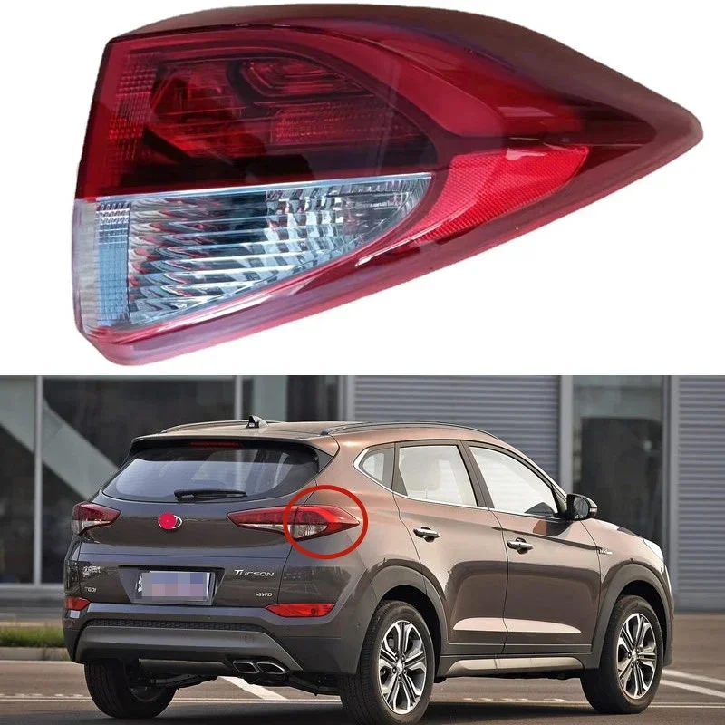 

For Hyundai Tucson 2015-2018 Car Accessories LED Rear Outside Tail Light Assembly Stop Lights Parking Lamp Turn signal Rear lamp