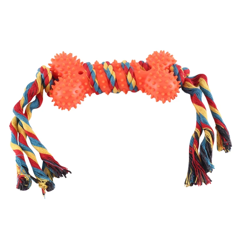 

1 Piece Interactive Knotted Dog Bite Toy Chew Toy Pet Supplies Pet Accessories Random Color