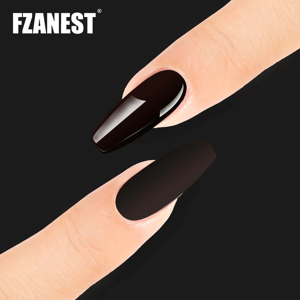FZANEST Matte Top Coat Gel Nail UV Gel 15ml Gel Nails Polish Base and Top Lasting Over 30days Top Coat 5