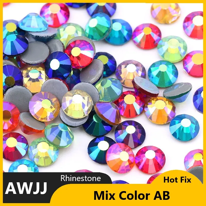 SS6-SS30 rosa opal farbe besser dmc hot fix strass, glas strass hotfix eisen auf strass nähen & stoff dekorationen – Detail 12