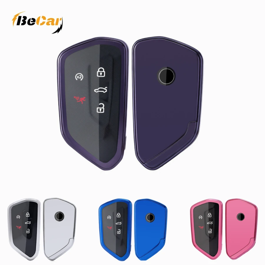 4 Colors Soft Tpu Key Fob Cover Clear Case Fit For 20202022 Vw Id3 Id4