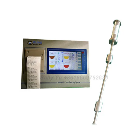 

10M Fuel level Measuring Oil Depot Magnetostrictive Flexible Probe , automatic tank gauge system