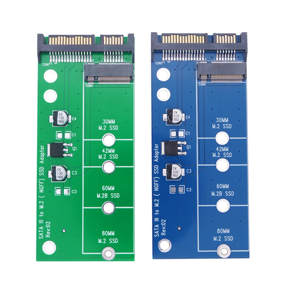 하드 디스크 카드 리더 B 키 M2 SATA 라이저, SATA3 6G 카드 M2-SATA 어댑터, 2.5 인치 SSD 어댑터 카드, 2230-2280 M.2 SATA SSD용