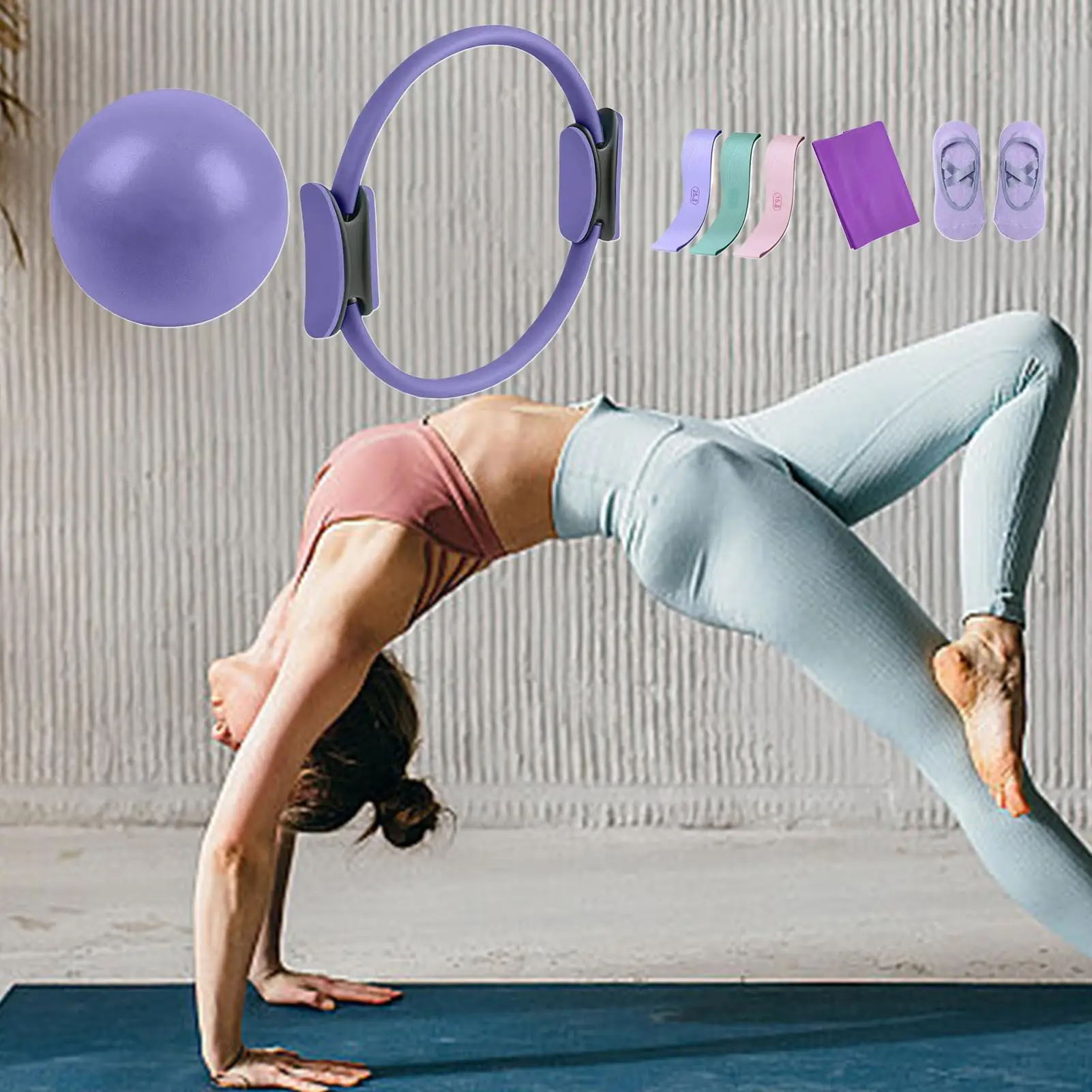 ピラティス　ホームピラティス ホームピラティスキットホームジムエクササイズキットアンチスリップ多