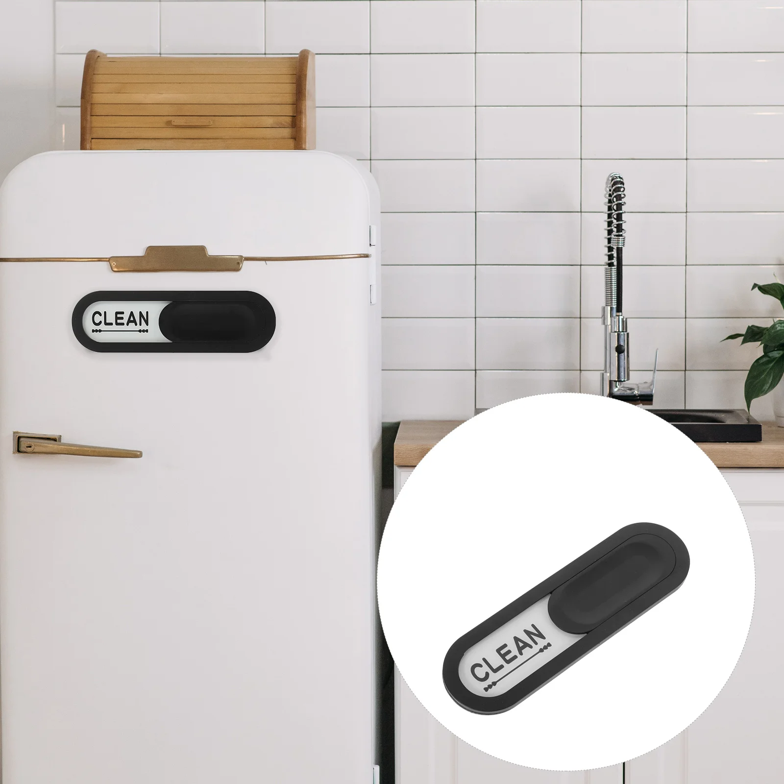 

Dishwasher Magnet Oval Clean Dirty Sign Magnetic Non-Scratching Sliding Indicator Replacement Clean Dirty Dishwasher Sticker