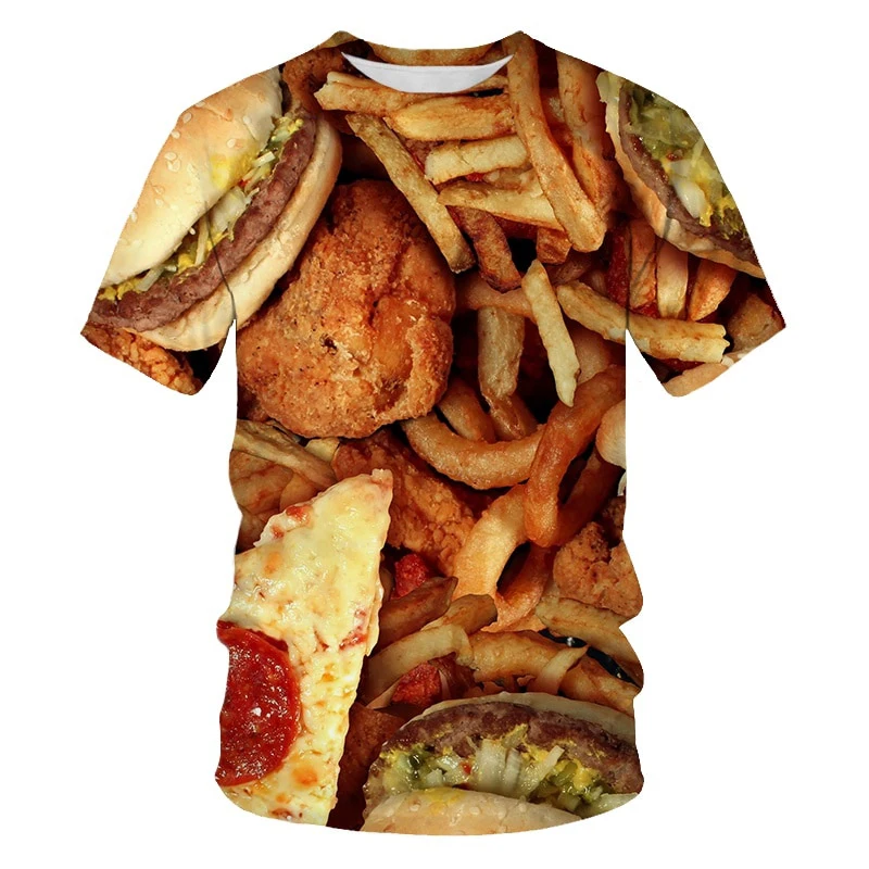 Casual Oversized 3D Print T Shirt for Men and Women
