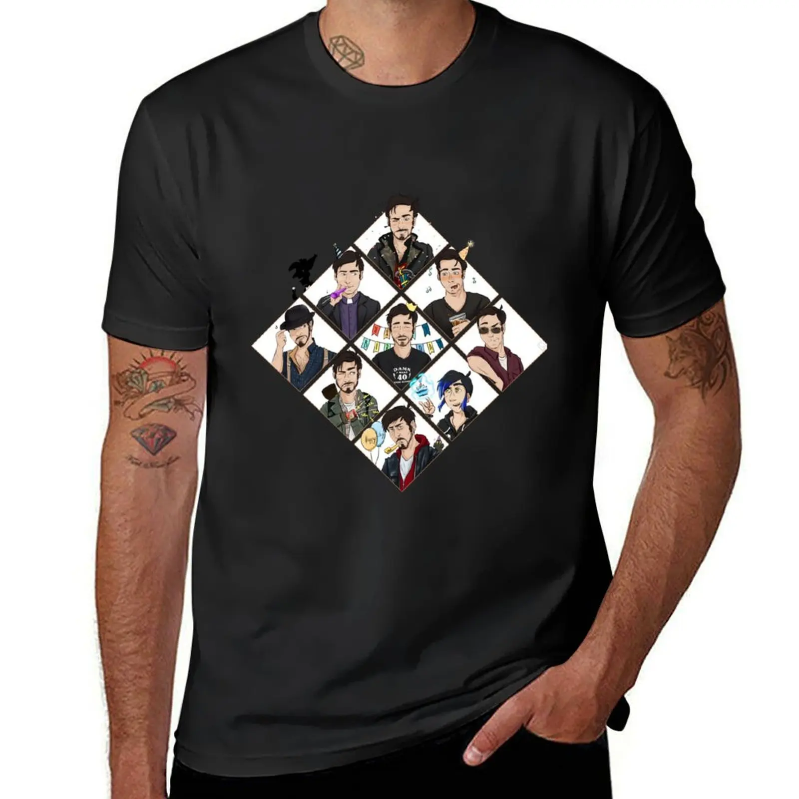 Colin 40BDay T-Shirt summer tops sublime for a boy Blouse mens graphic t-shirts anime